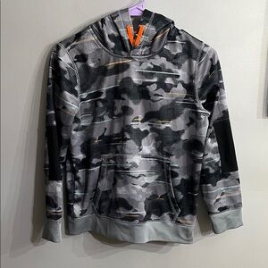 Lands' End Gray Camo Kids Hoodie